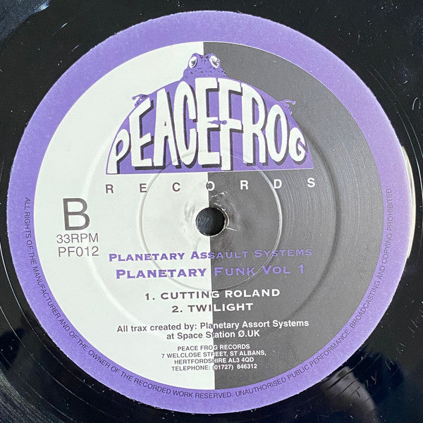 Planetary Assault Systems : Planetary Funk Vol 1 (12", RP)