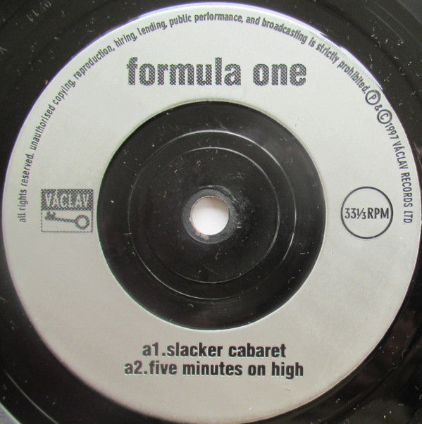 Formula One : Slacker Cabaret (7", Single)