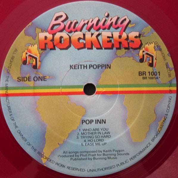 Keith Poppin : Pop Inn (LP, Album, Red)
