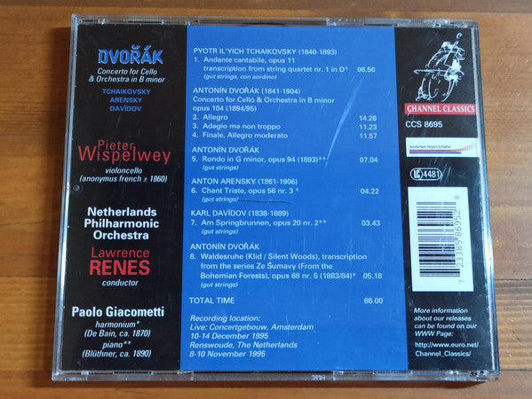 Antonín Dvořák, Pieter Wispelwey, Nederlands Philharmonisch Orkest (2), Lawrence Renes : Dvořák - Concerto For Cello & Orchestra In B Minor (2xCD)