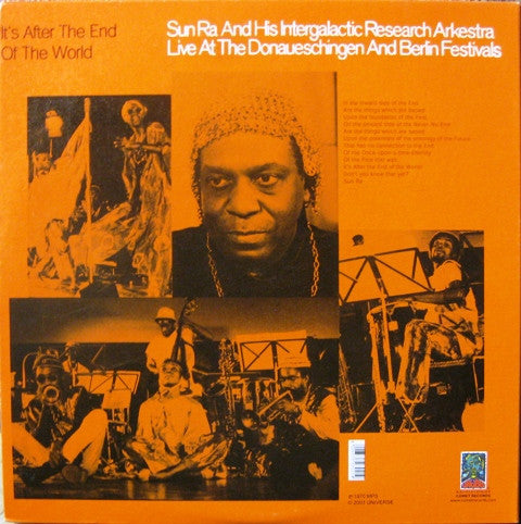 The Sun Ra Arkestra : It's After The End Of The World - Live At The Donaueschingen And Berlin Festivals (LP, Album, RE, 180)