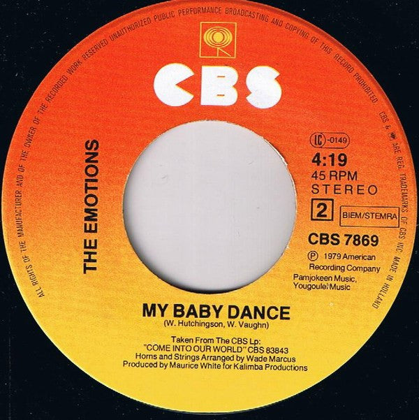 The Emotions : I Should Be Dancing (7", Single)