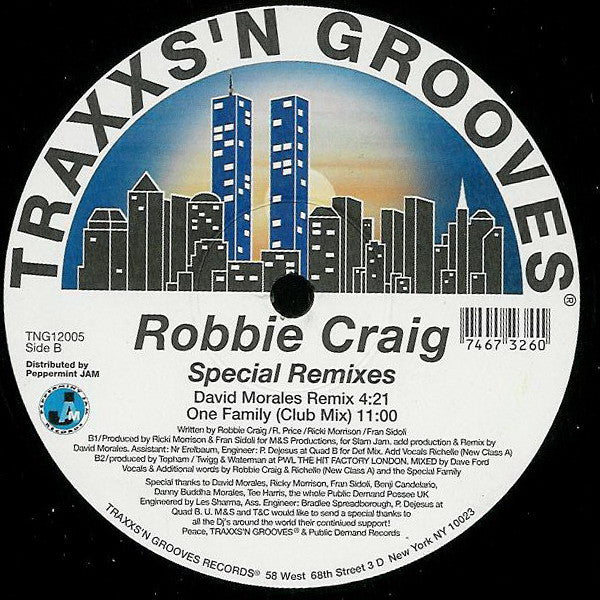 Robbie Craig : Special (Remixes) (12")