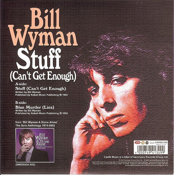 Bill Wyman : Stuff (Can't Get Enough) (7", Single)