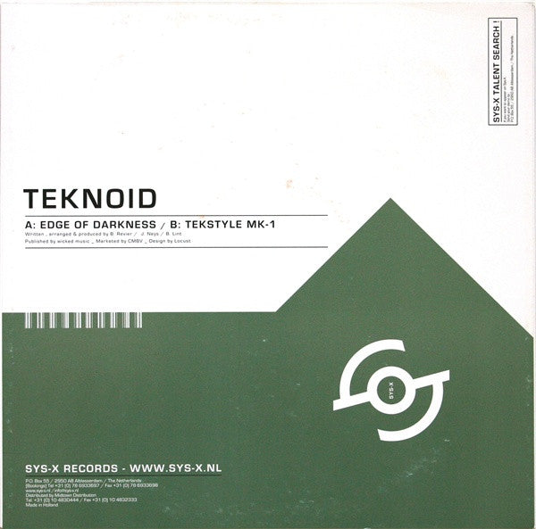 Teknoid : Edge Of Darkness / Tekstyle MK-1 (12")