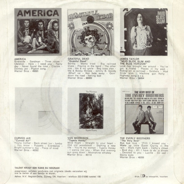 The Doobie Brothers : Listen To The Music (7", Single)