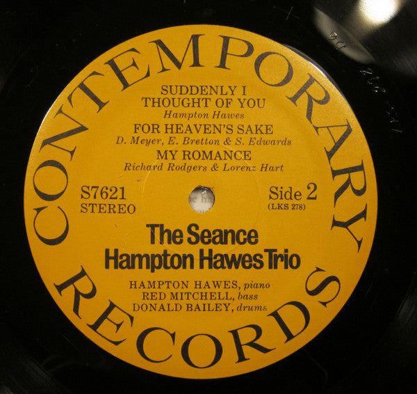 Hampton Hawes Trio : The Seance (LP, Album)