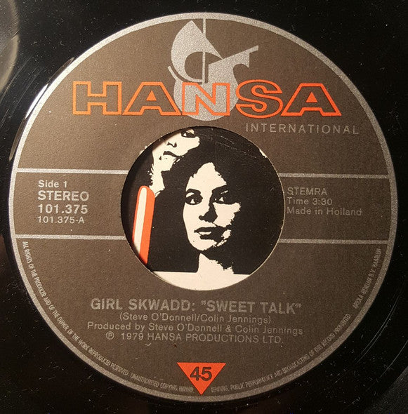 Girl Skwadd : Sweet Talk (7", Single)
