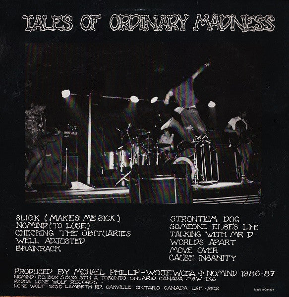 Nomind : Tales Of Ordinary Madness (LP, Album)