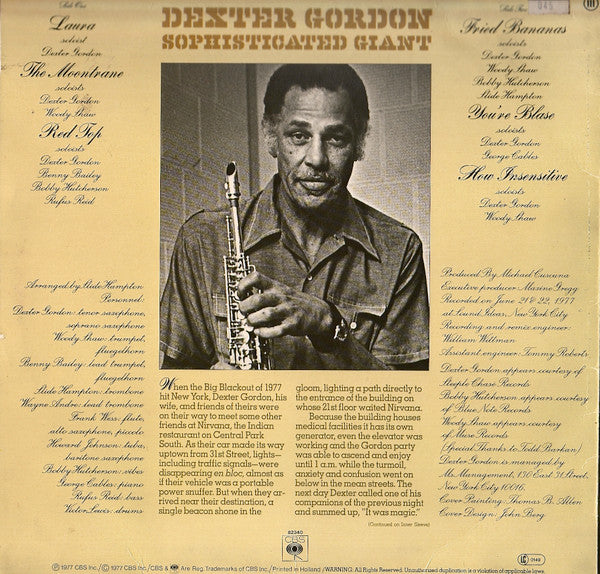Dexter Gordon : Sophisticated Giant (LP, Album)