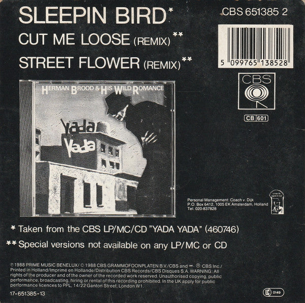 Herman Brood & His Wild Romance : Sleepin Bird (CD, Mini, Single)