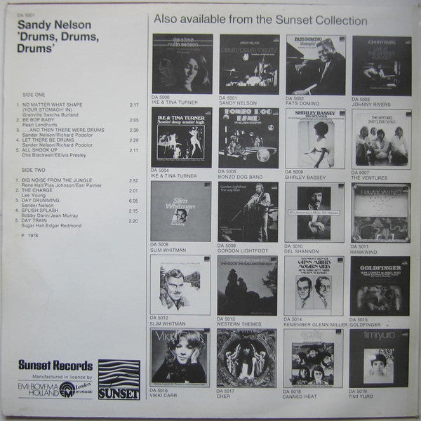 Sandy Nelson : Drums Drums Drums (LP, Comp)