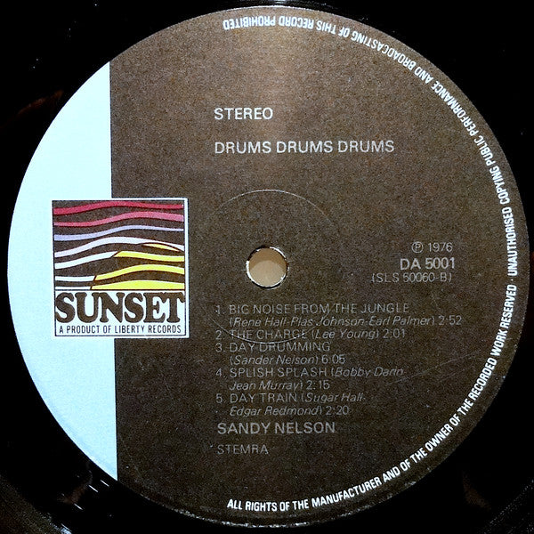 Sandy Nelson : Drums Drums Drums (LP, Comp)