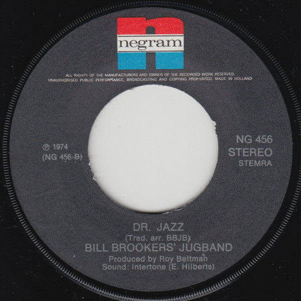 Bill Brookers Jugband : Pasadena (7", Single)
