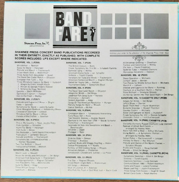 The Crane Wind Ensemble*, Anthony J. Maiello* : Bandfare Vol. 16 (LP)