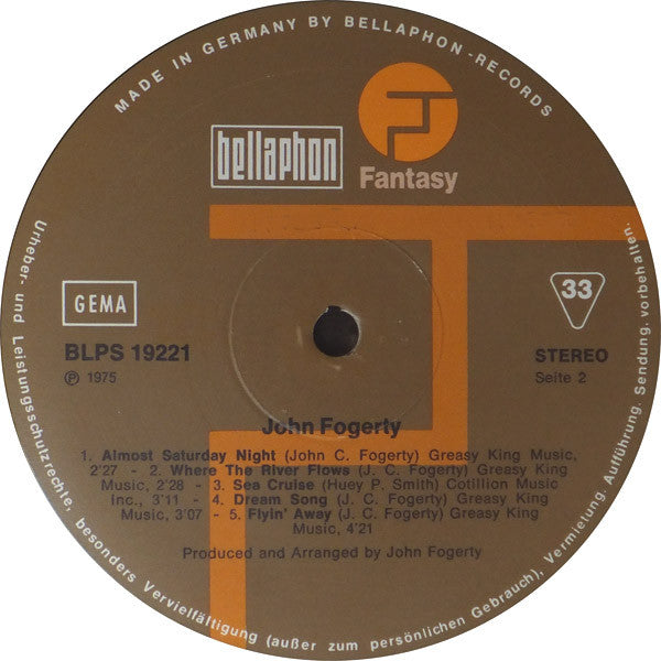 John Fogerty : John Fogerty (LP, Album)