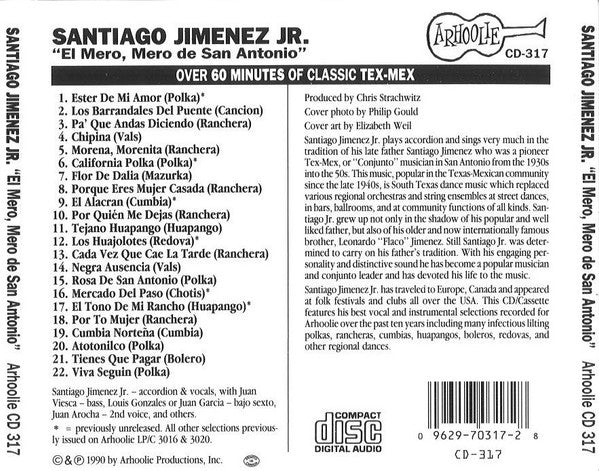 Santiago Jimenez, Jr. : El Mero, Mero De San Antonio (CD, Album, RE)