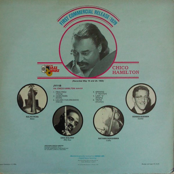 The Chico Hamilton Quintet : The Chico Hamilton Quintet (LP, Album, RE)