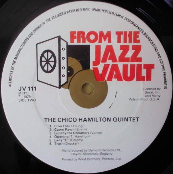 The Chico Hamilton Quintet : The Chico Hamilton Quintet (LP, Album, RE)