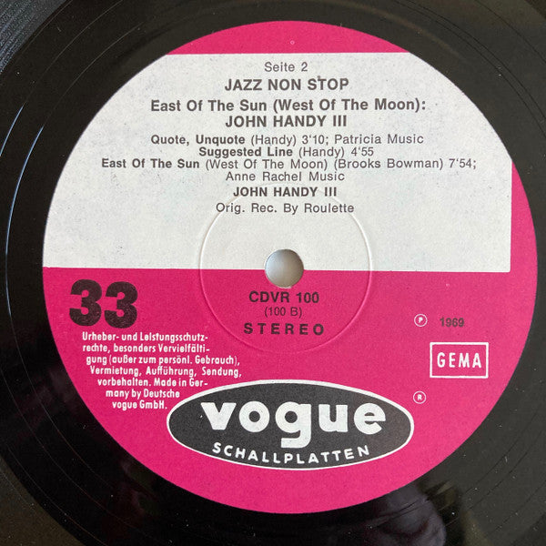 John Handy : East Of The Sun (West Of The Moon) (LP, Comp)