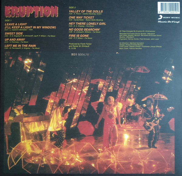 Eruption (4) : Leave A Light (LP, Album, Num, RE, RM, 180)