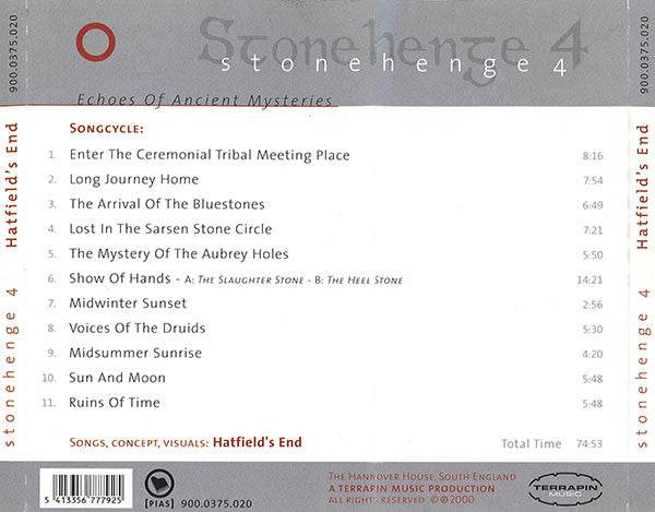 Hatfield's End : Stonehenge 4 Echoes Of Ancient Mysteries (CD, Album)