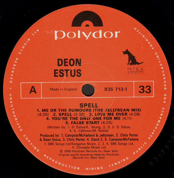 Deon Estus : Spell (LP, Album)