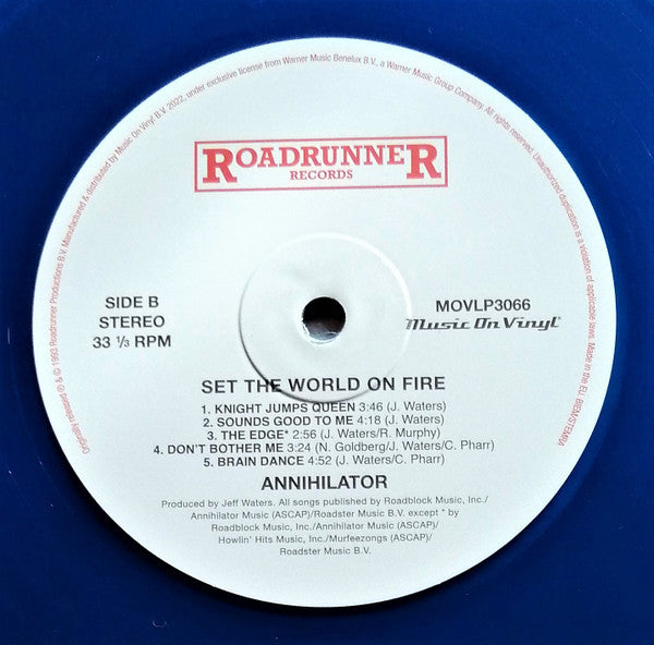 Annihilator (2) : Set The World On Fire (LP, Album, Ltd, Num, RE, Blu)