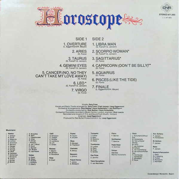 Gary Fane : Horoscope (LP, Album)