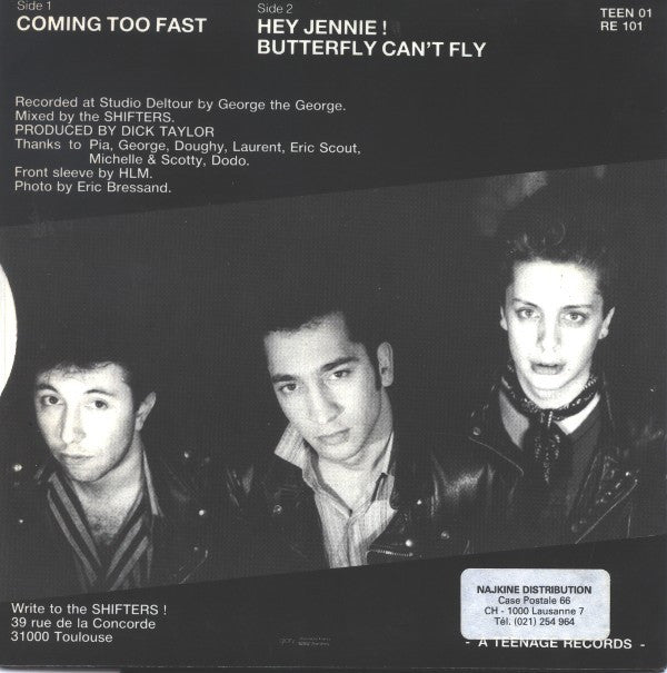 The Shifters : Coming Too Fast (7")