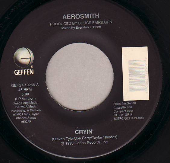 Aerosmith : Cryin' (7", Single, Glo)