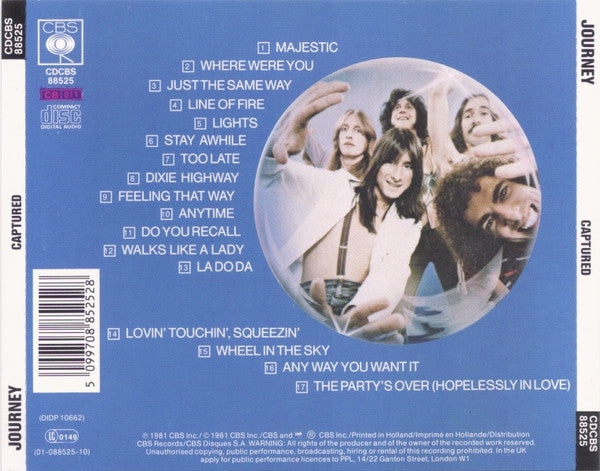 Journey : Captured (CD, Album, RE)