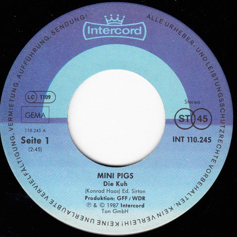 Mini Pigs : Die Kuh (7", Single)