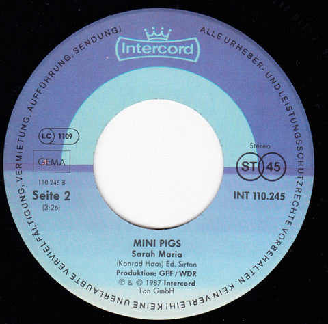 Mini Pigs : Die Kuh (7", Single)