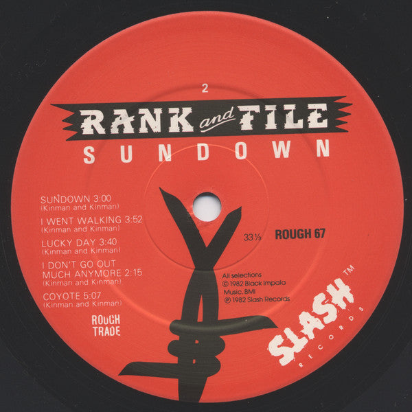 Rank And File* : Sundown (LP, Album)