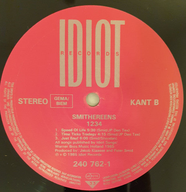 Smithereens : 1234 (LP, MiniAlbum)