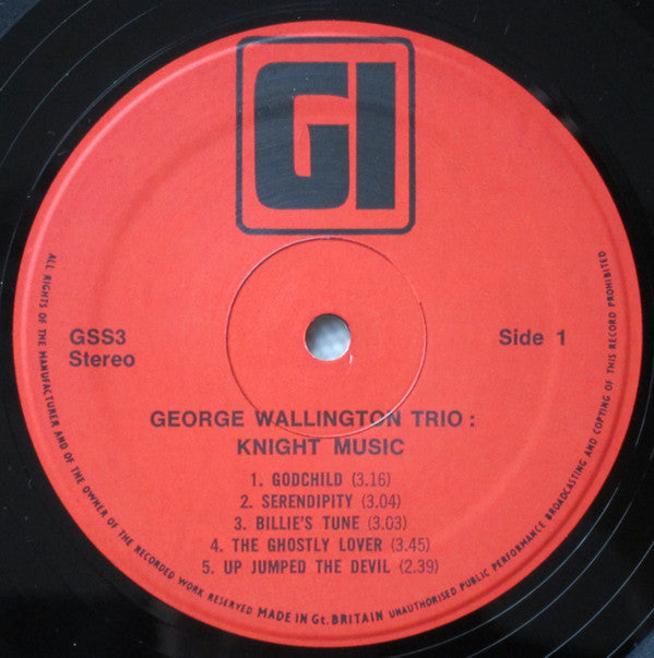 George Wallington : Knight Music (LP, Album, RE)