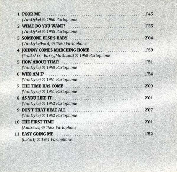 Adam Faith : Best Of Adam Faith (CD, Comp)