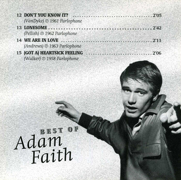 Adam Faith : Best Of Adam Faith (CD, Comp)