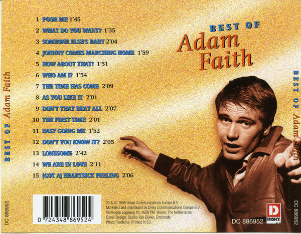Adam Faith : Best Of Adam Faith (CD, Comp)