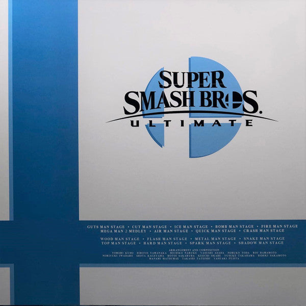 Tomori Kudo, Hiroyo Yamanaka, Michiko Naruke, Yasushi Asada, Nobuko Toda, Rio Hamamoto, Noriyuki Iwadare, Shota Kageyama, Motoi Sakaruba, Keiichi Okabe, Yusuke Takahama, Hideki Sakamoto, Manami Matsumae, Takashi Tateishi, Yasuaki Fujita : Super Smash Bros. Ultimate - Mega Man Selections (12", Unofficial, Tra)