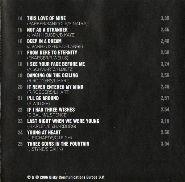 Frank Sinatra : Frank Sinatra Sings The Great Love Songs (CD, Comp)