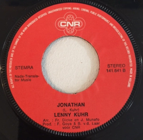 Lenny Kuhr : Maar Ja / Jonathan (7", Single)