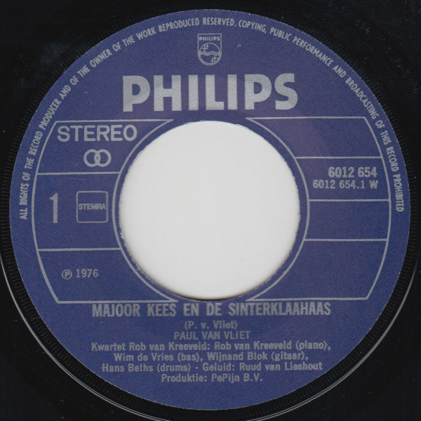 Paul Van Vliet (2) : Majoor Kees En De Sinterklahaas (7", Single)