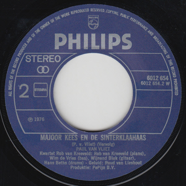 Paul Van Vliet (2) : Majoor Kees En De Sinterklahaas (7", Single)