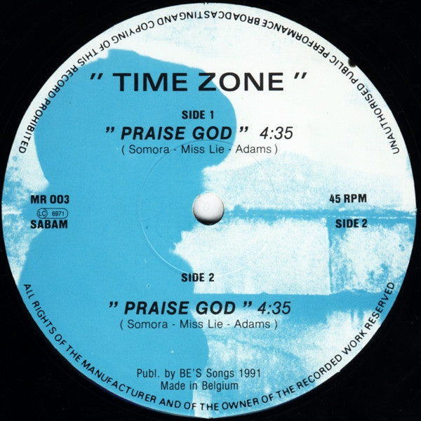 Time Zone (3) : Praise God (12", Blu)