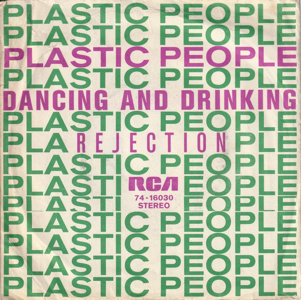 Plastic People (3) : Dancing And Drinking (7", Single)