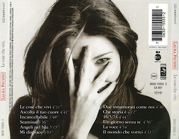Laura Pausini : Le Cose Che Vivi (CD, Album, RE)