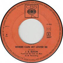 J.B. Euson* : Amen / Where Can My Lover Be (7", Single)