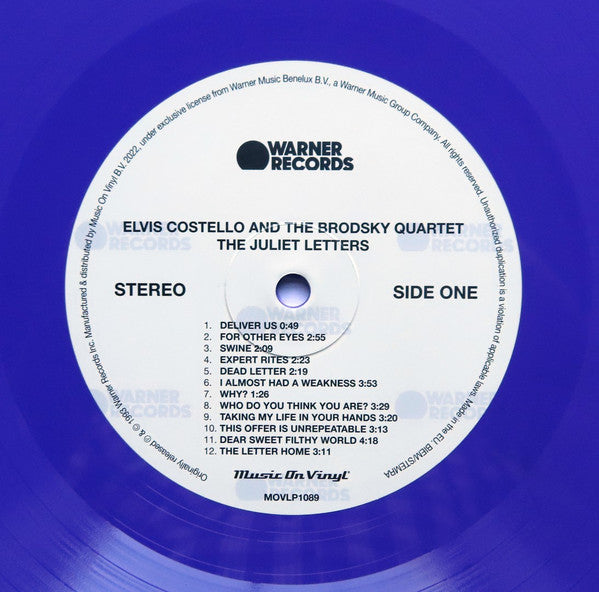 Elvis Costello And Brodsky Quartet : The Juliet Letters (LP, Album, Ltd, Num, RE, 180)